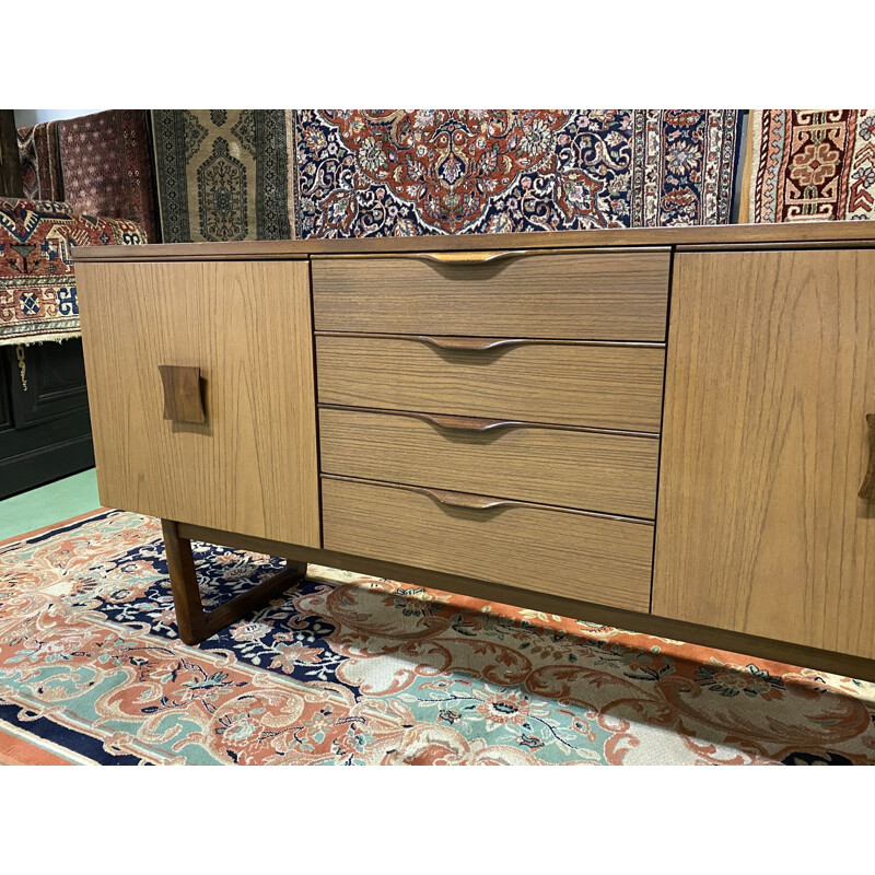 1970's teak veneer vintage sideboard