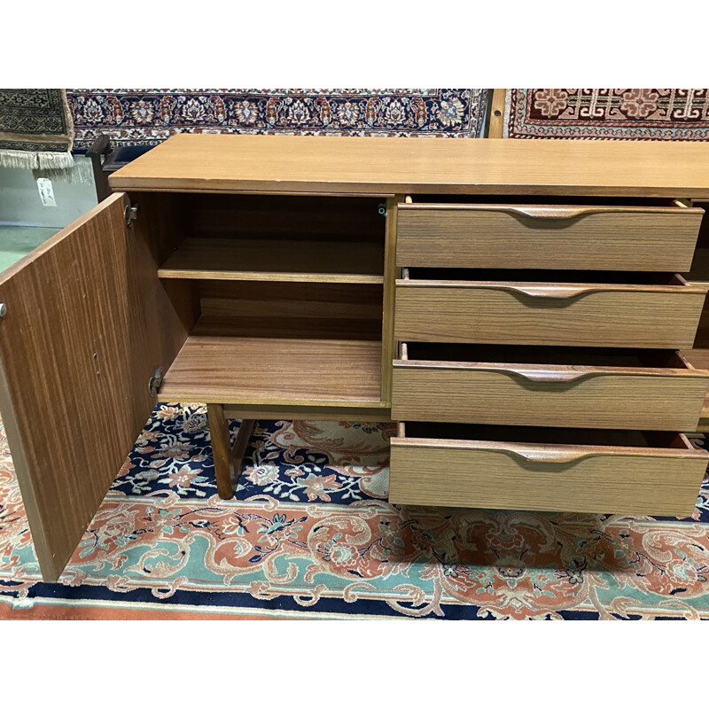 1970's teak veneer vintage sideboard