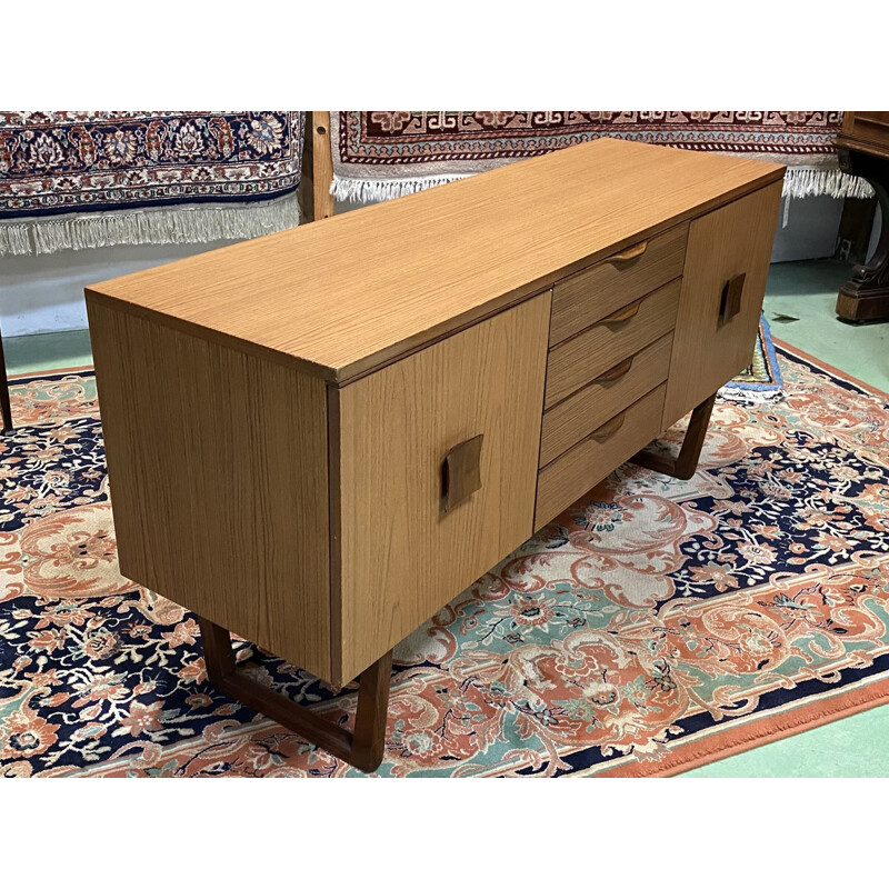 1970's teak veneer vintage sideboard