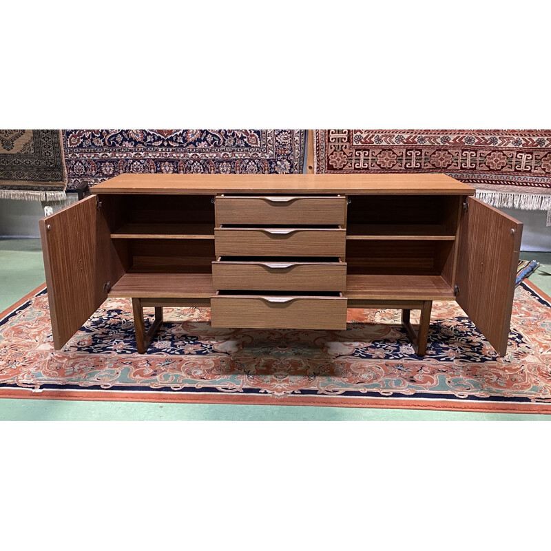 1970's teak veneer vintage sideboard