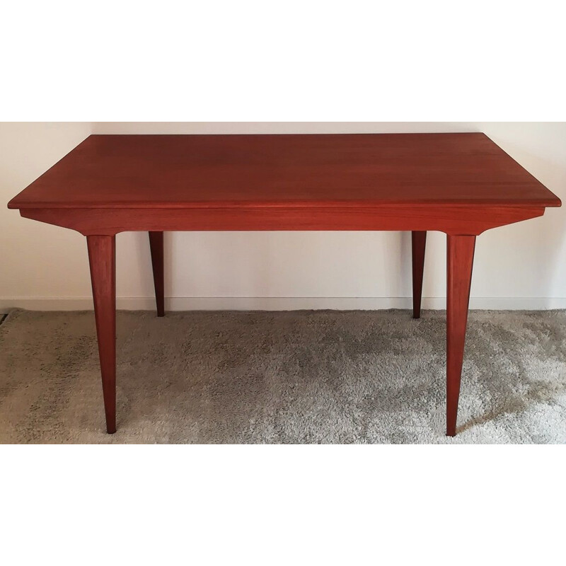 Vintage Scandinavian style teak dining table