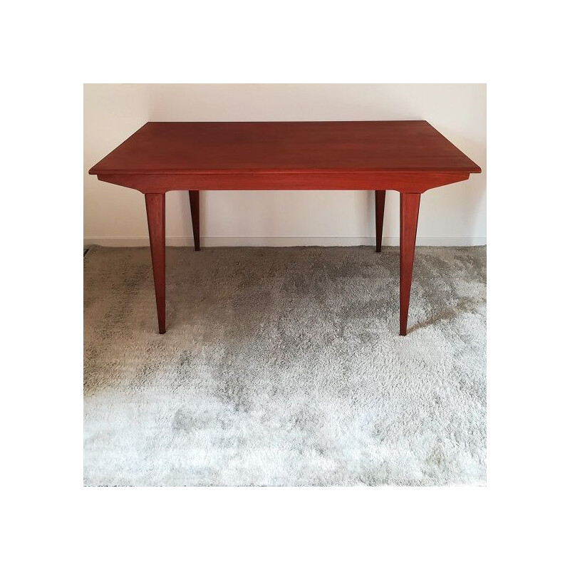 Vintage Scandinavian style teak dining table