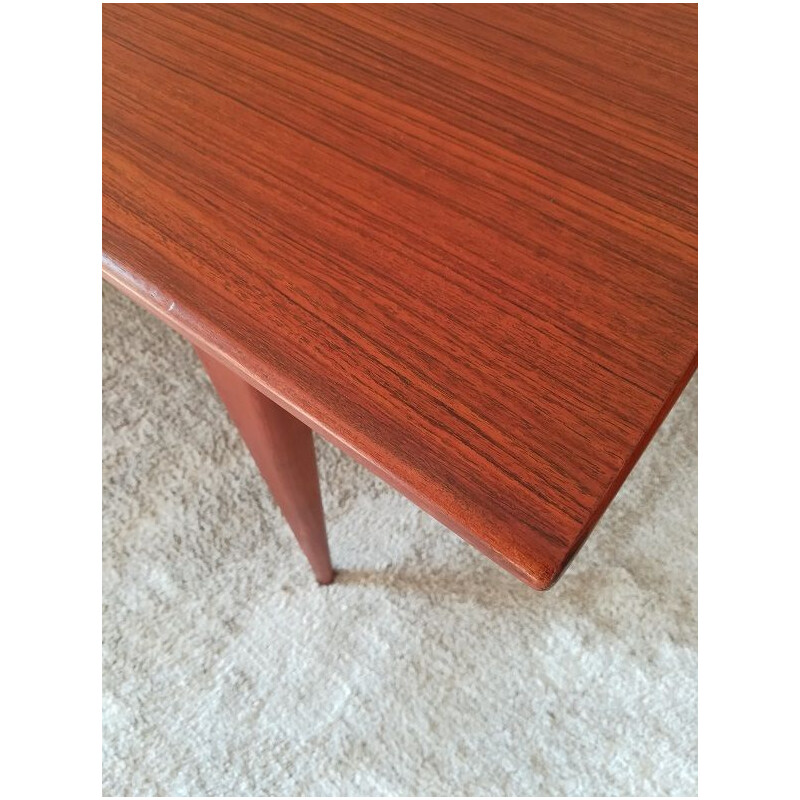 Vintage Scandinavian style teak dining table