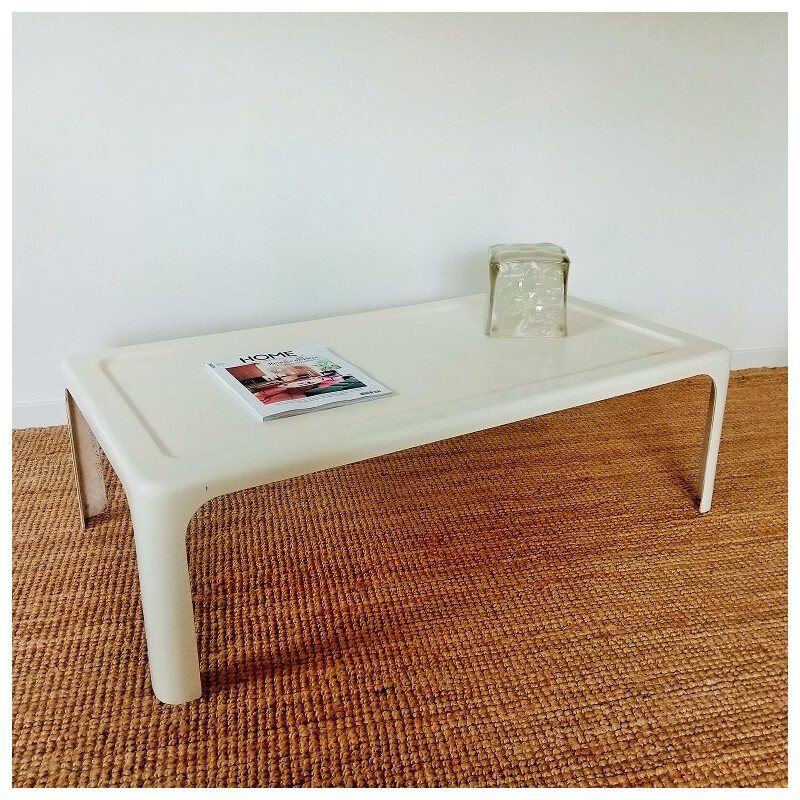 Vintage fiberglass resin coffee table