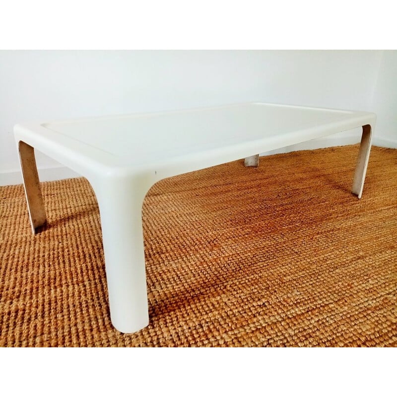 Vintage fiberglass resin coffee table