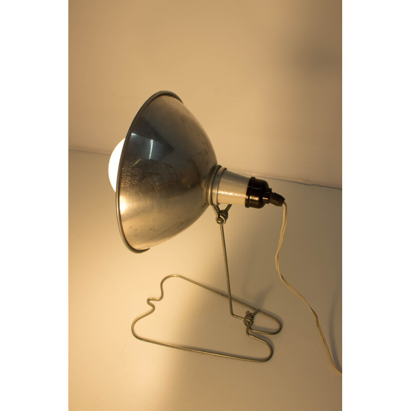 Coppia di lampade industriali vintage da parete o da tavolo, max. 500W