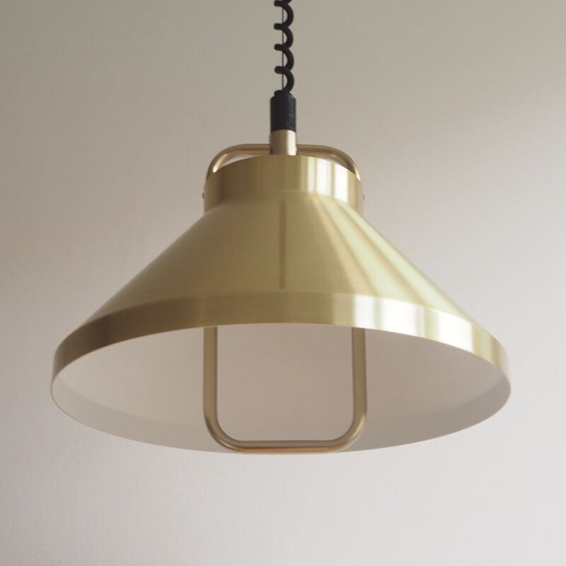 Vintage Danish pendant lamp Tarok, Jo Hammerborg, Fog og Morup, Denmark, 1970