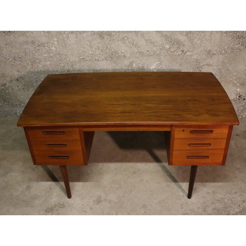 Scandinavian vintage teak desk 1960