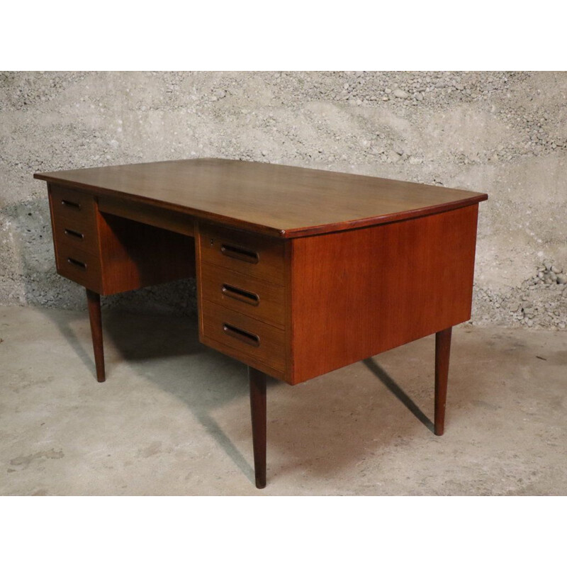 Scandinavian vintage teak desk 1960