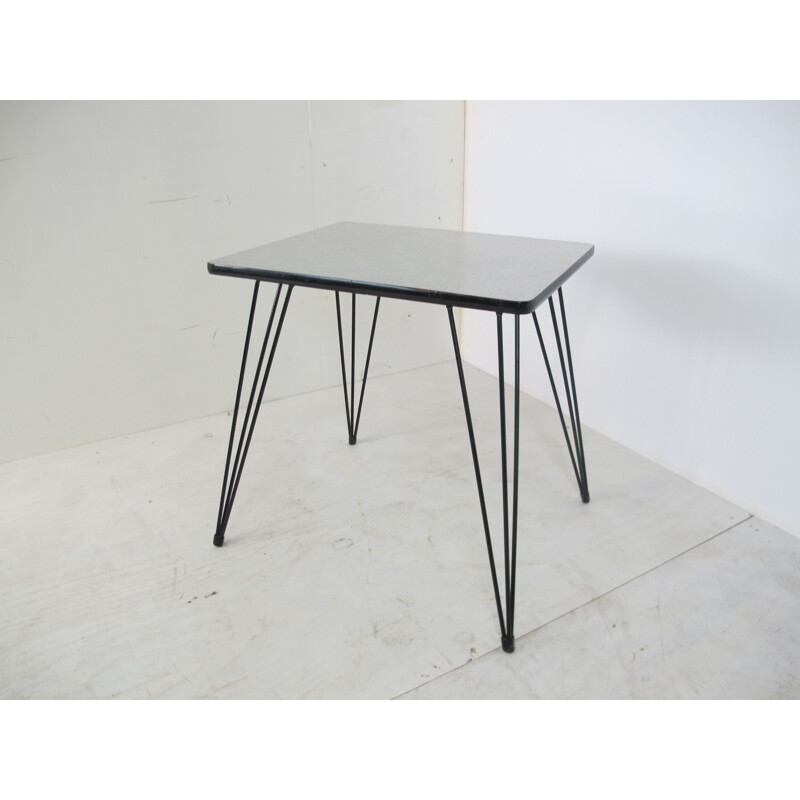 Mesa auxiliar de formica modernista holandesa de Negema, 1950