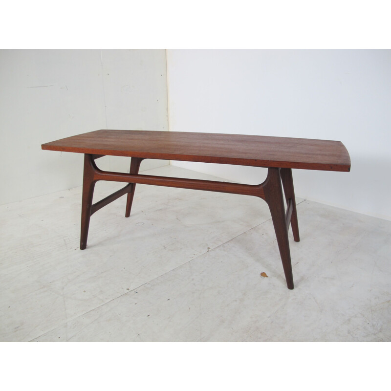 Vintage Teak Coffee Table by Louis van Teeffelen for WéBé, 1950