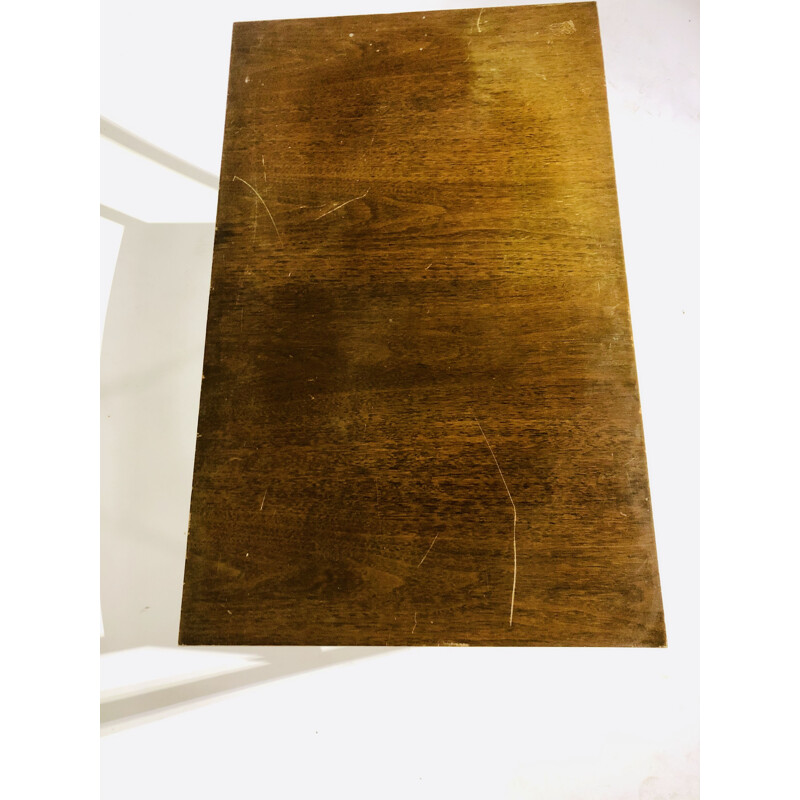 Table d'appoint dépliante vintage bois mélanine