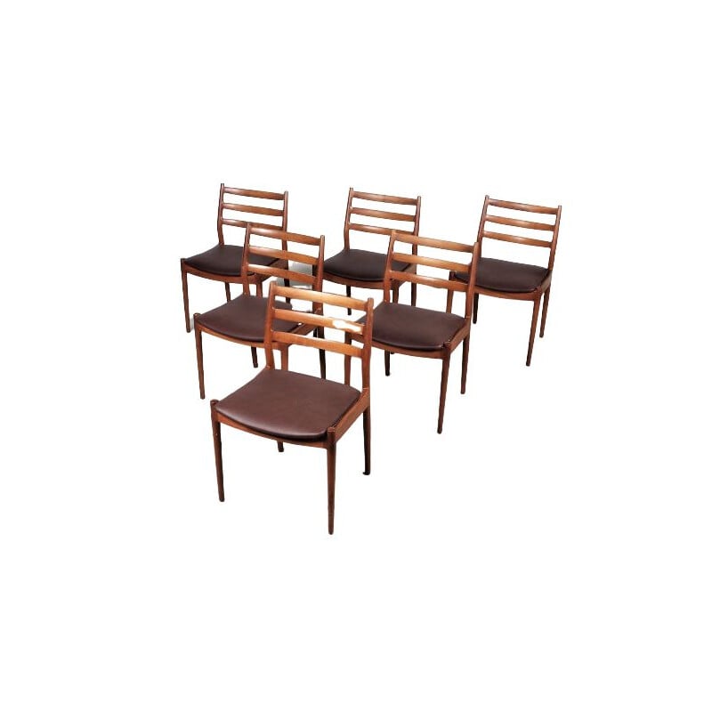 Set of 6 model 191 chairs by Arne Vodder 