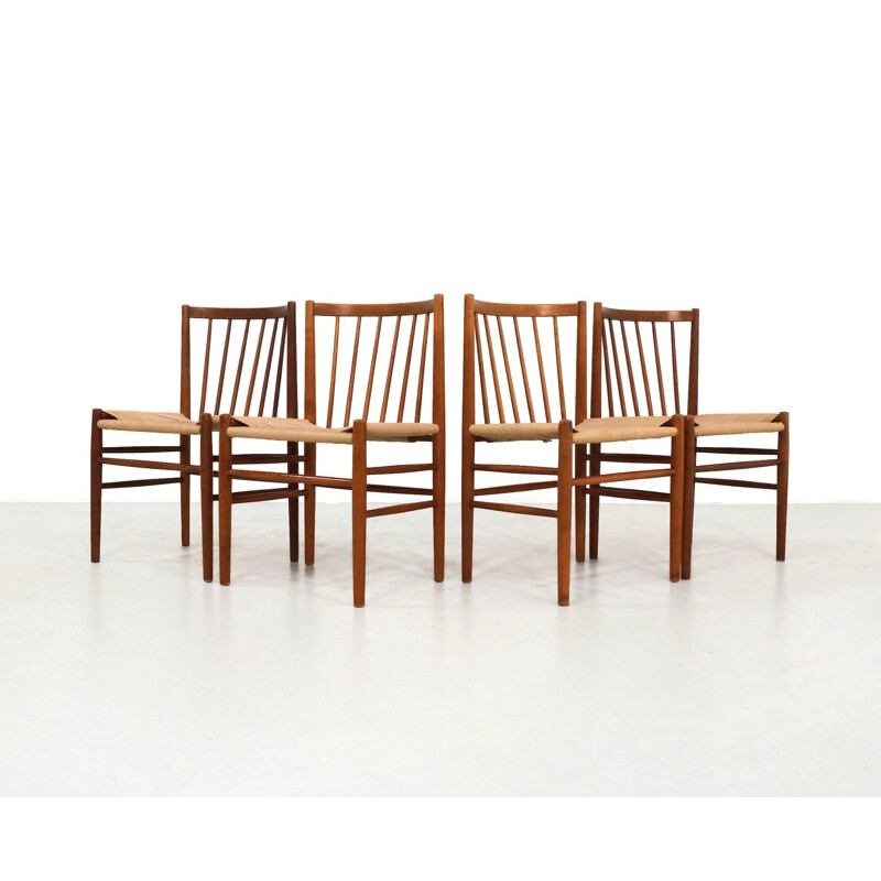 Chaises de salle à manger Vintage Jørgen Bækmark J80 pour FDB Møbler