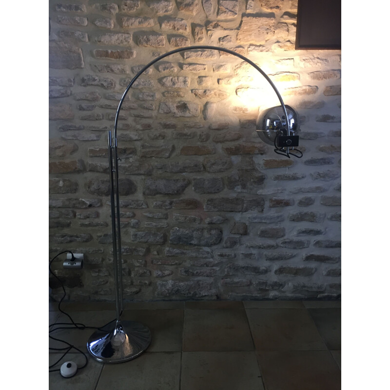 Goffredo Reggiani's vintage arched floor lamp for Maison Regianni
