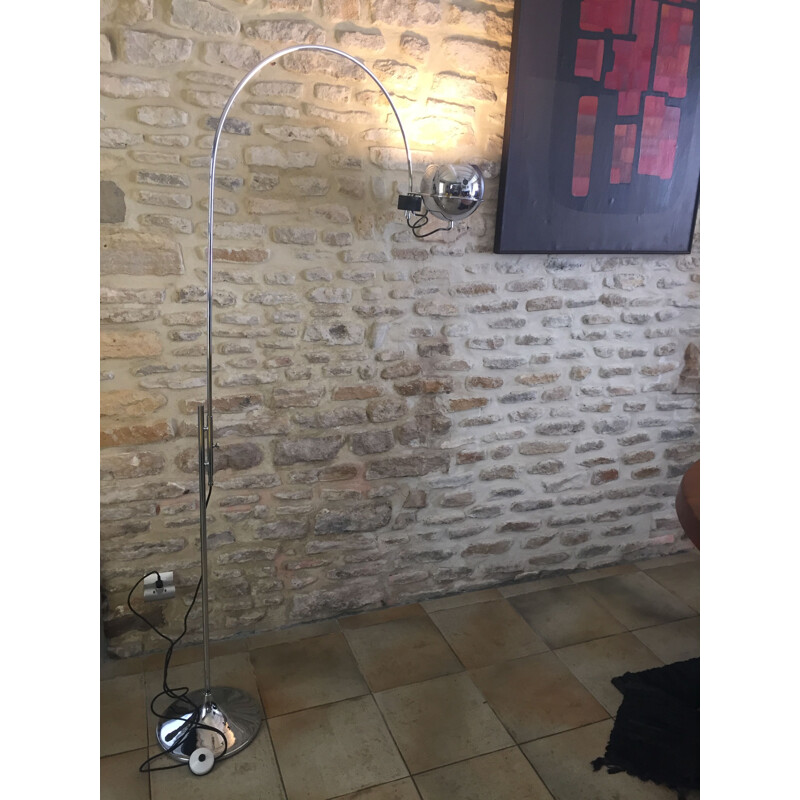 Lámpara de arco vintage de Goffredo Reggiani para Maison Regianni