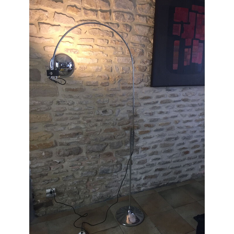 Goffredo Reggiani's vintage arched floor lamp for Maison Regianni