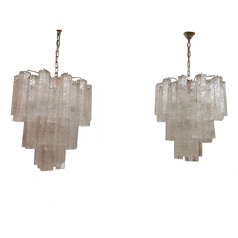 Vintage chandelier couple Toni Zuccheri - Venini