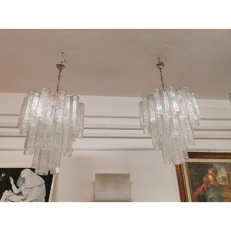 Vintage chandelier couple Toni Zuccheri - Venini