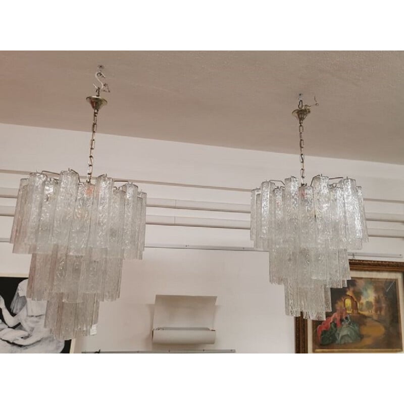 Vintage chandelier couple Toni Zuccheri - Venini