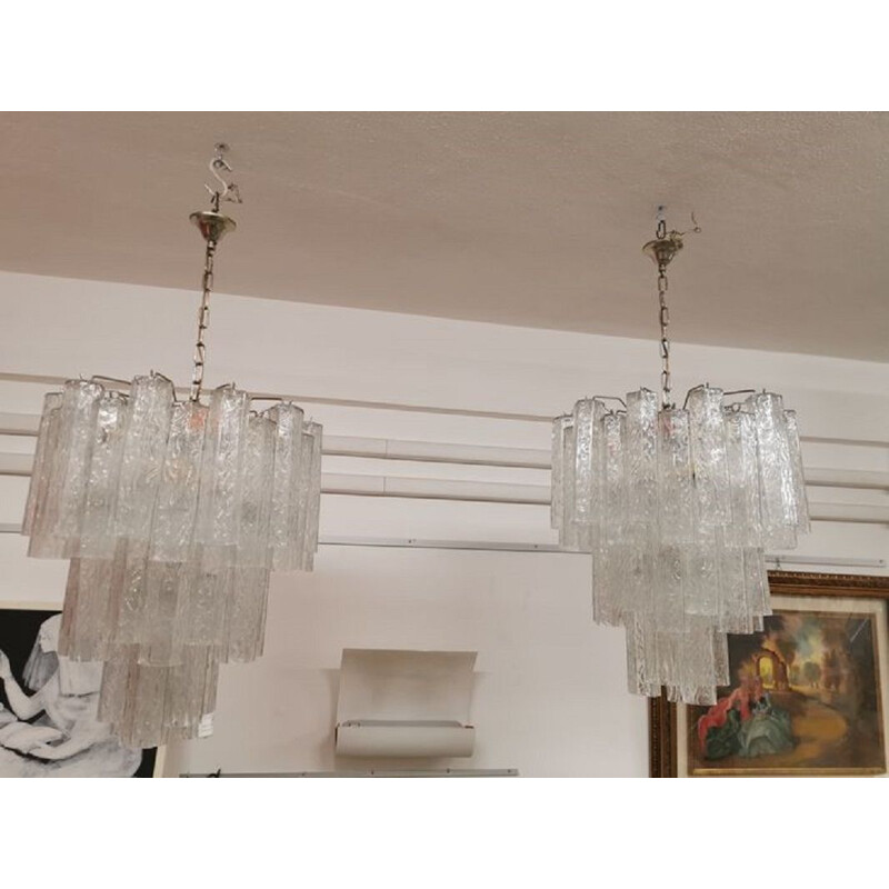 Vintage chandelier couple Toni Zuccheri - Venini