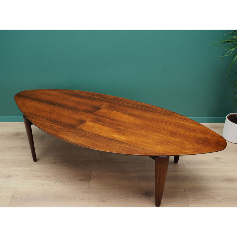 Vintage Scandinavian coffee table rosewood 1970