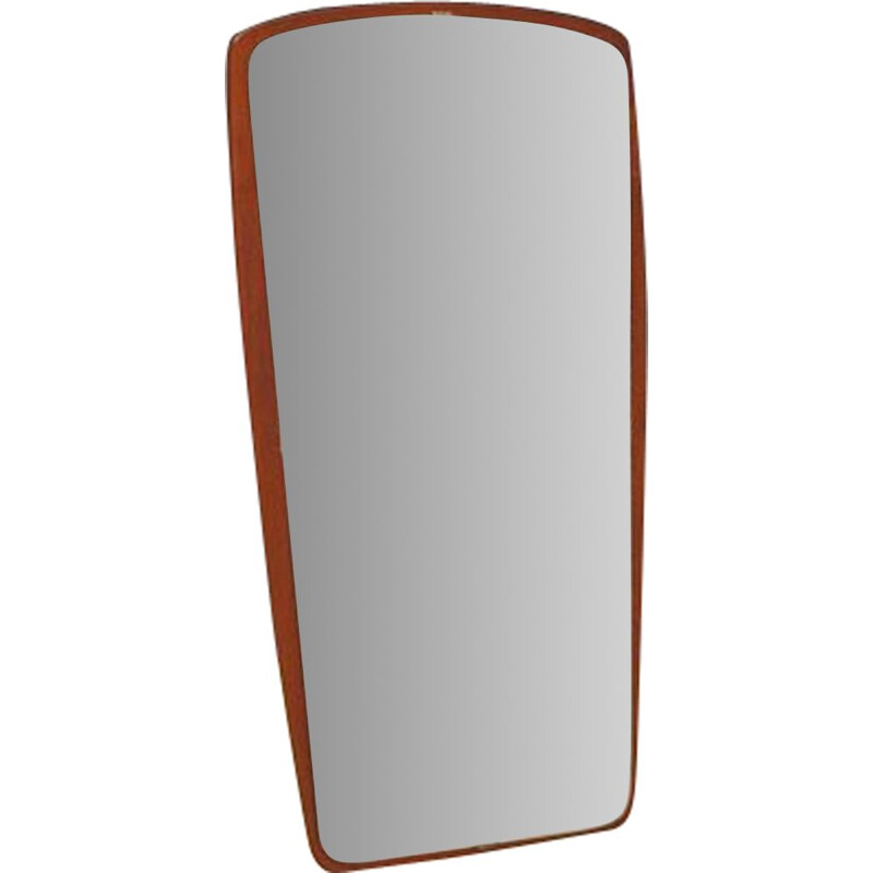 Miroir vintage en teck, Danemark, 1960-70