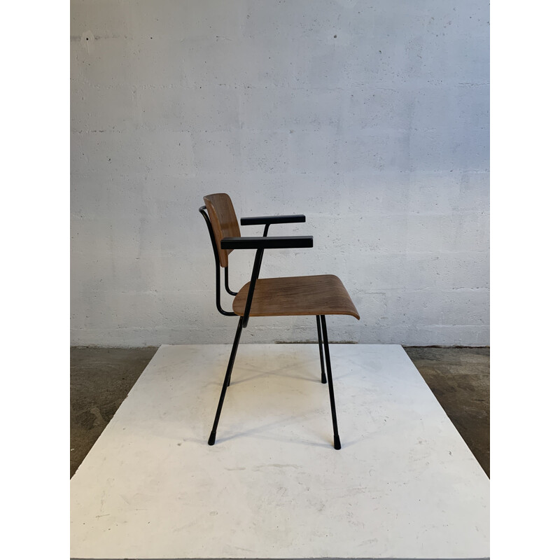Vintage wooden armchair by André Cordemeyer