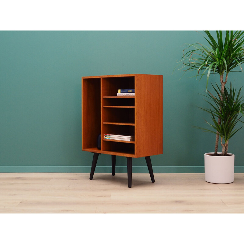 Vintage teak bookcase danish design 1970