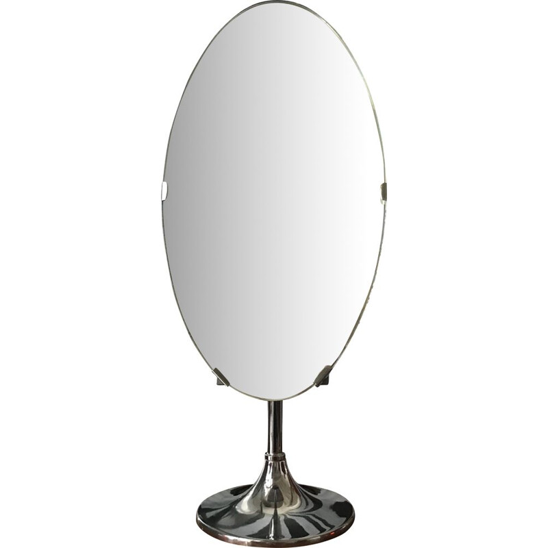 Vintage mirror on tilting stand, 1970s