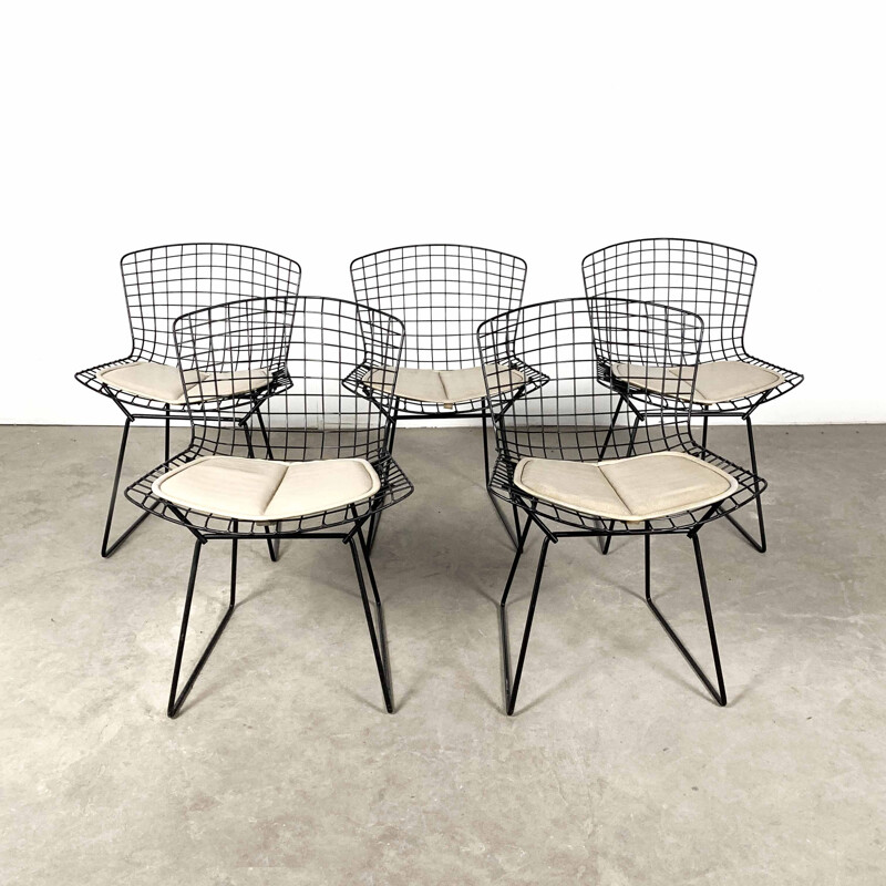 Set of 5 Dining Chairs by Harry Bertoia for Knoll, 1970s
