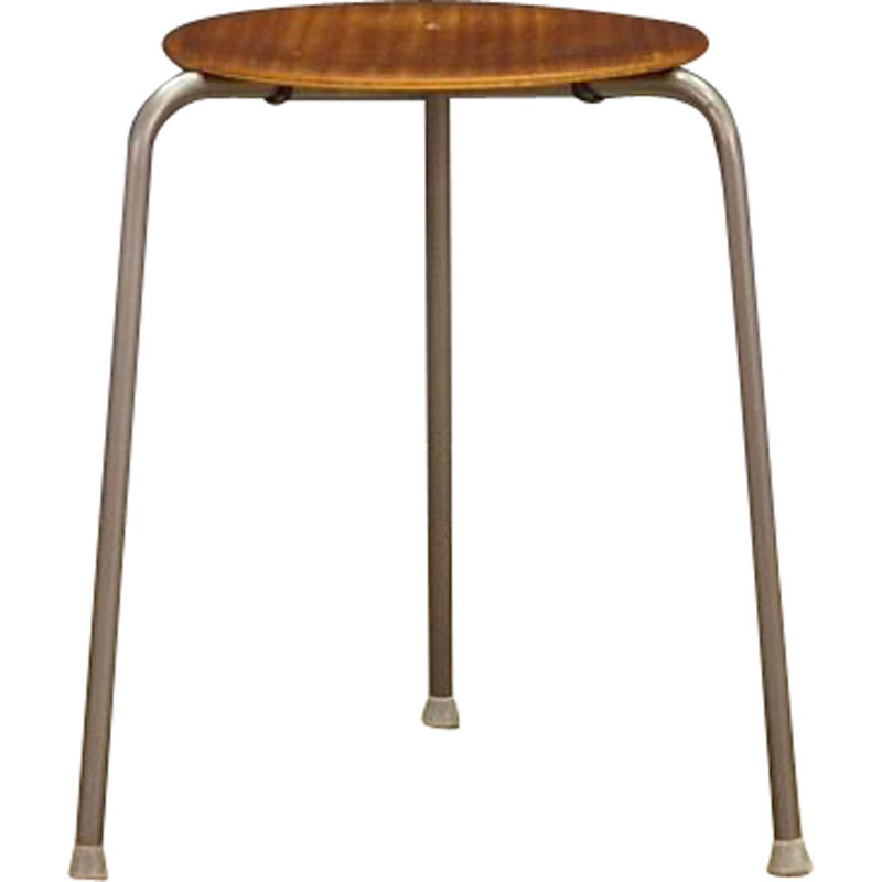 Vintage Danish stool in mahogany