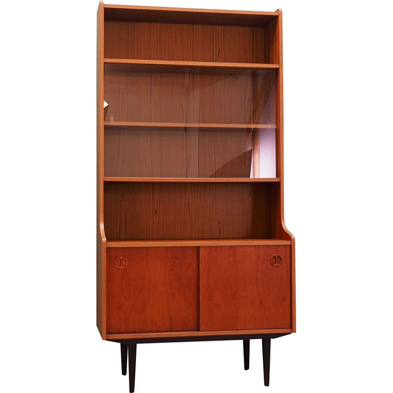 Scandinavian teak vintage bookcase, 1970s