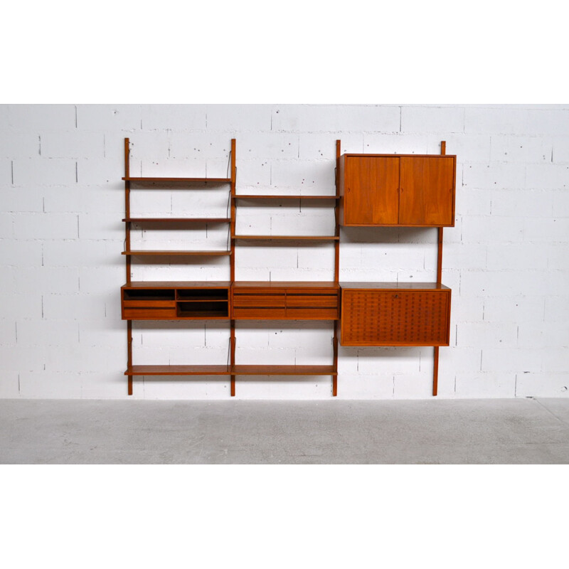 Teak modular Royal shelving System, Poul CADOVIUS - 1958