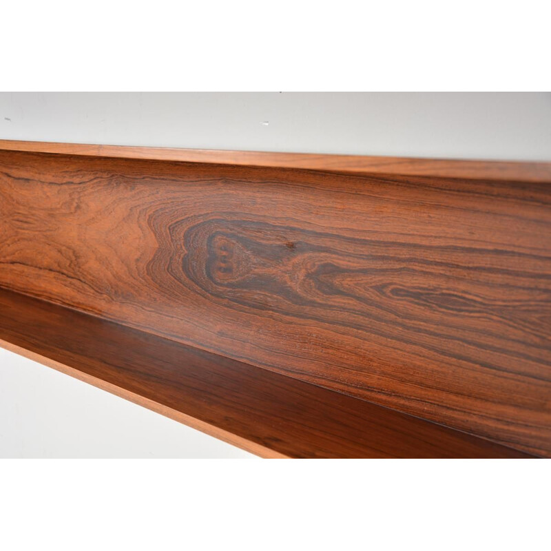 Rosewood wall shelf by Wilhelm Renz. 1960 