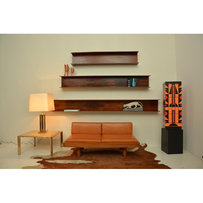 Rosewood wall shelf by Wilhelm Renz. 1960 