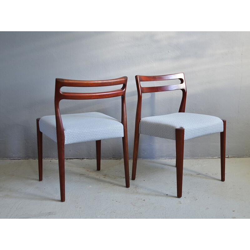 Set of 4 vintage Scandinavian Teak Dining Chairs, 1970s