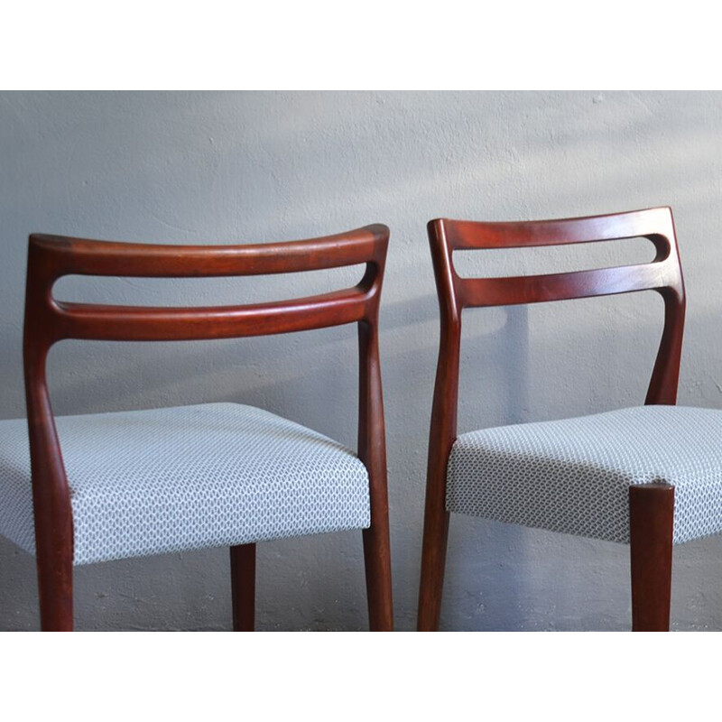 Set of 4 vintage Scandinavian Teak Dining Chairs, 1970s