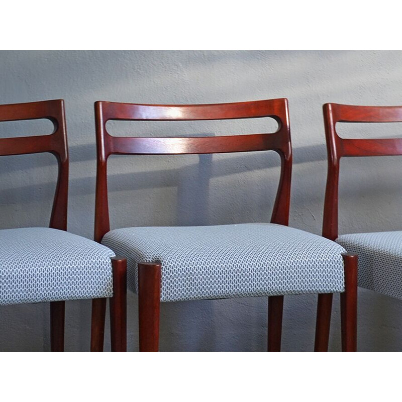 Set of 4 vintage Scandinavian Teak Dining Chairs, 1970s