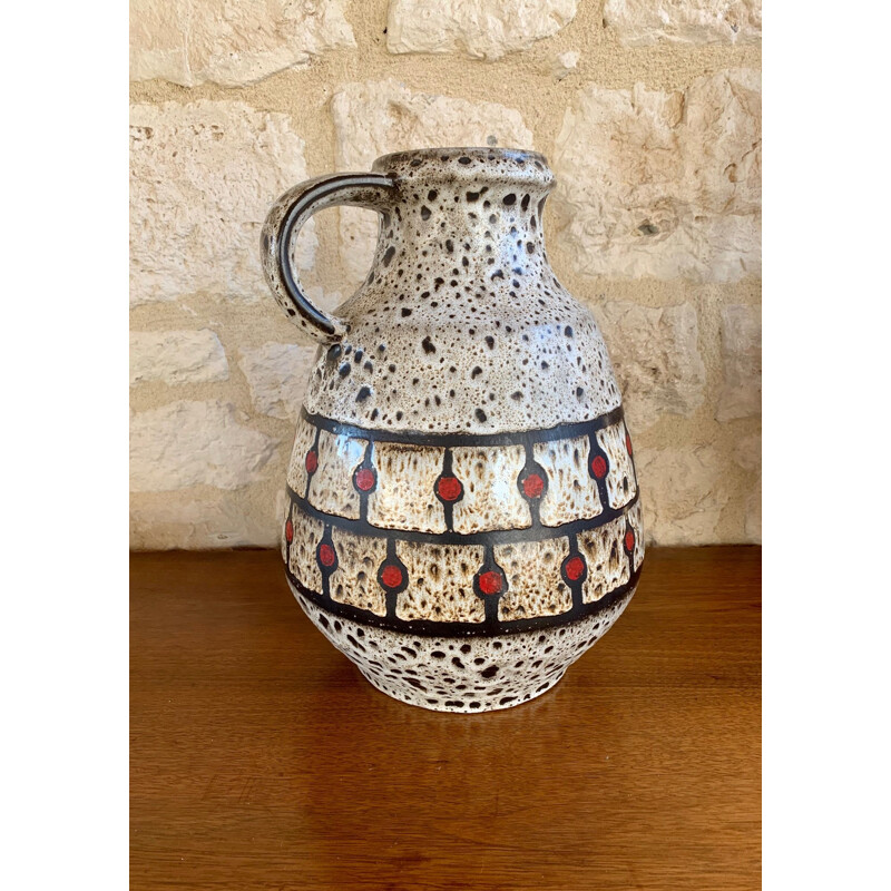 Vase vintage par Jasba Keramik pour West Germany, 1960