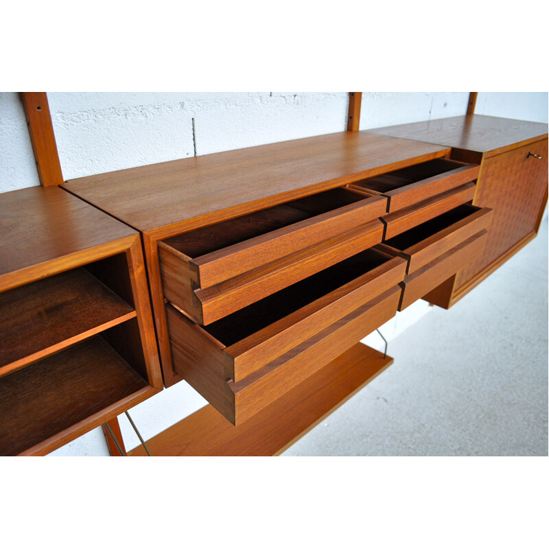 Teak modular Royal shelving System, Poul CADOVIUS - 1958