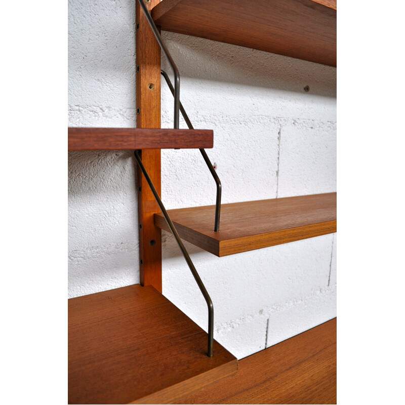 Teak modular Royal shelving System, Poul CADOVIUS - 1958