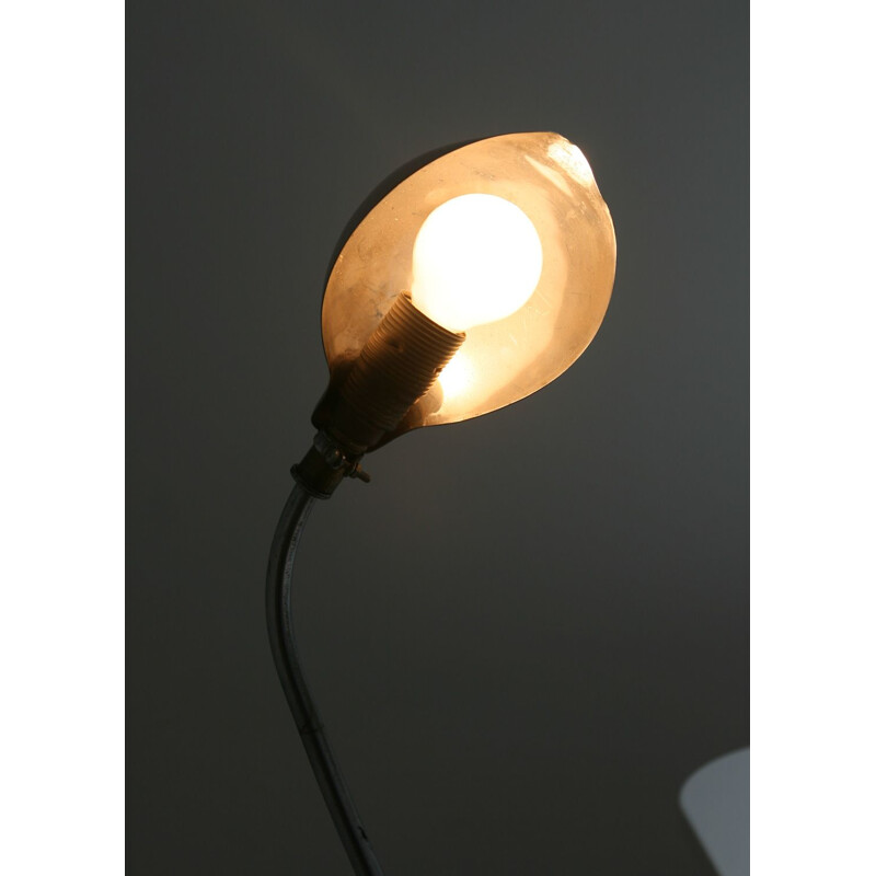 Small vintage industrial table lamp