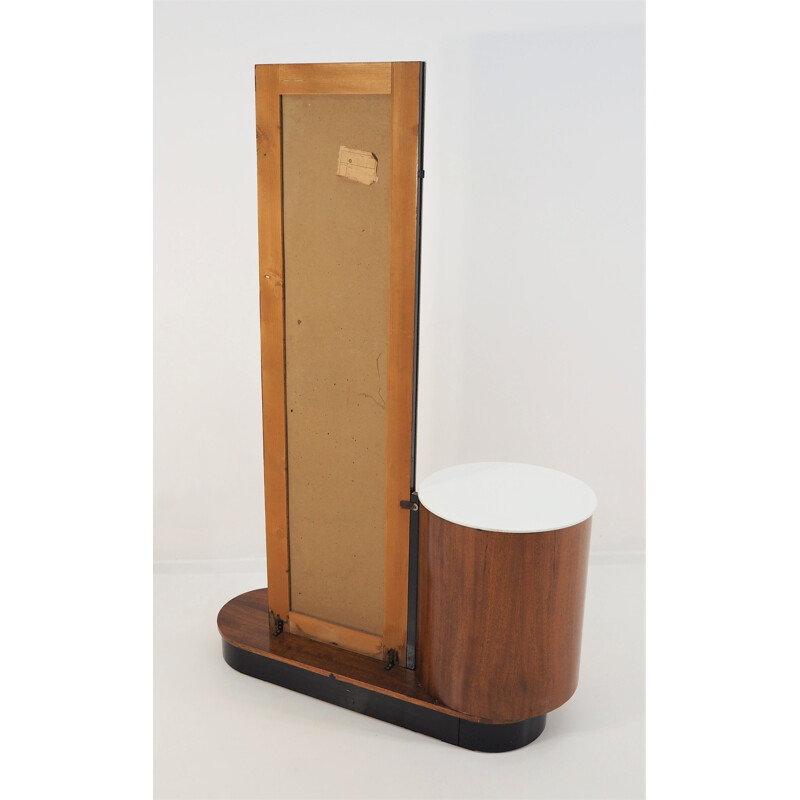 Vintage Dressing Table with Mirror by Jindřich Halabala, 1950s