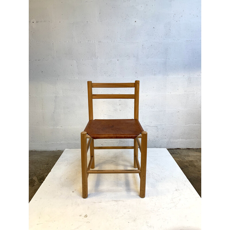 Série de 8 chaises vintage scandinaves