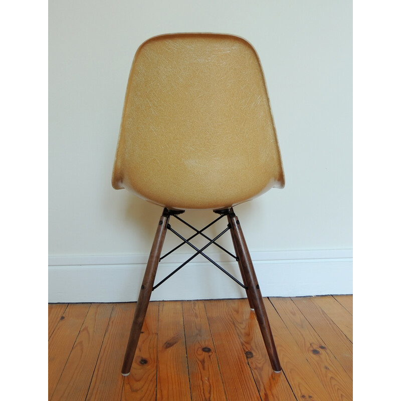 Chaise "DSW" ocre Herman Miller, Charles & Ray EAMES - 1972
