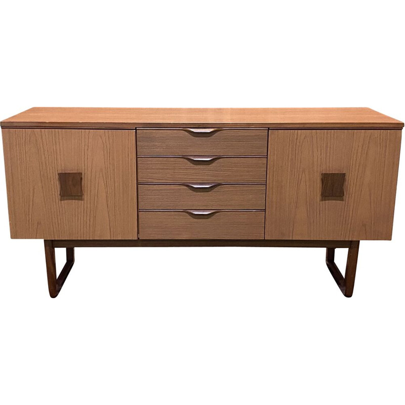 1970's teak veneer vintage sideboard