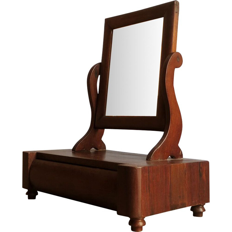Vintage dressing table in rosewood with drawer 1930s