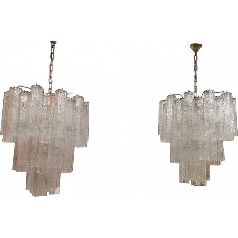 Vintage chandelier couple Toni Zuccheri - Venini
