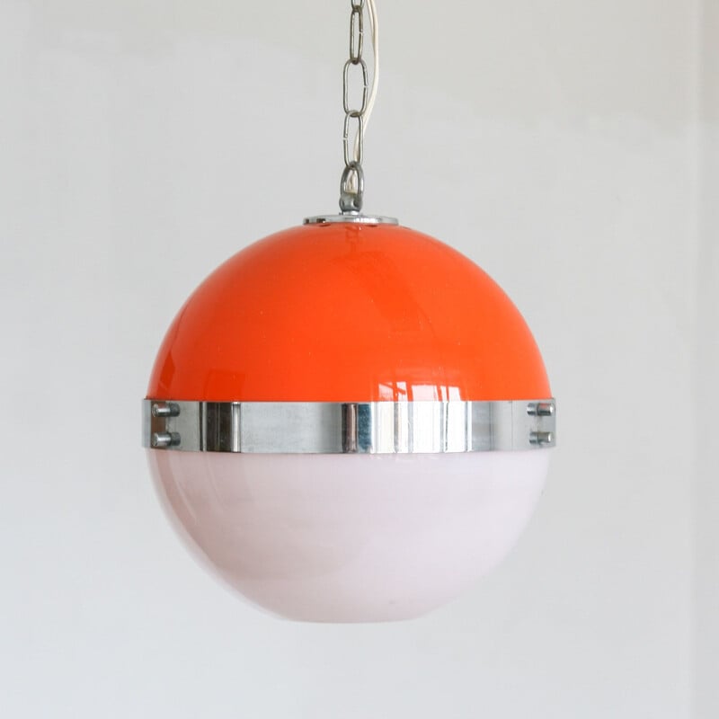 Small vintage space age Italian UFO pendant lamp, 1960s